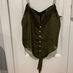 Silk Green Tank